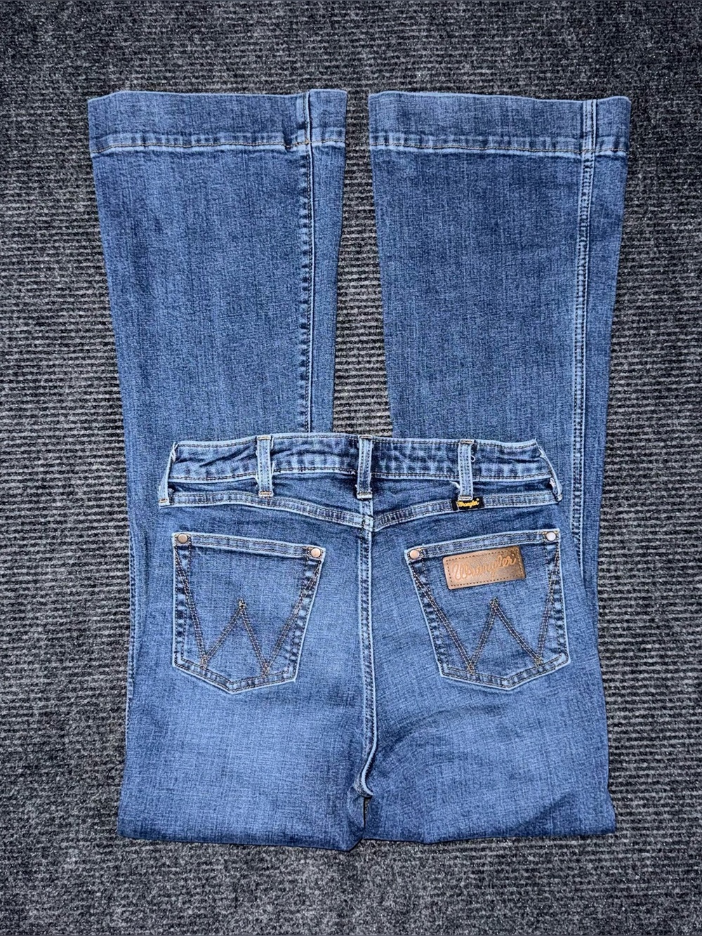 Wrangler Retro High Rise Trouser Bootcut Jeans Women’s 29x32 Stretch Denim EUC